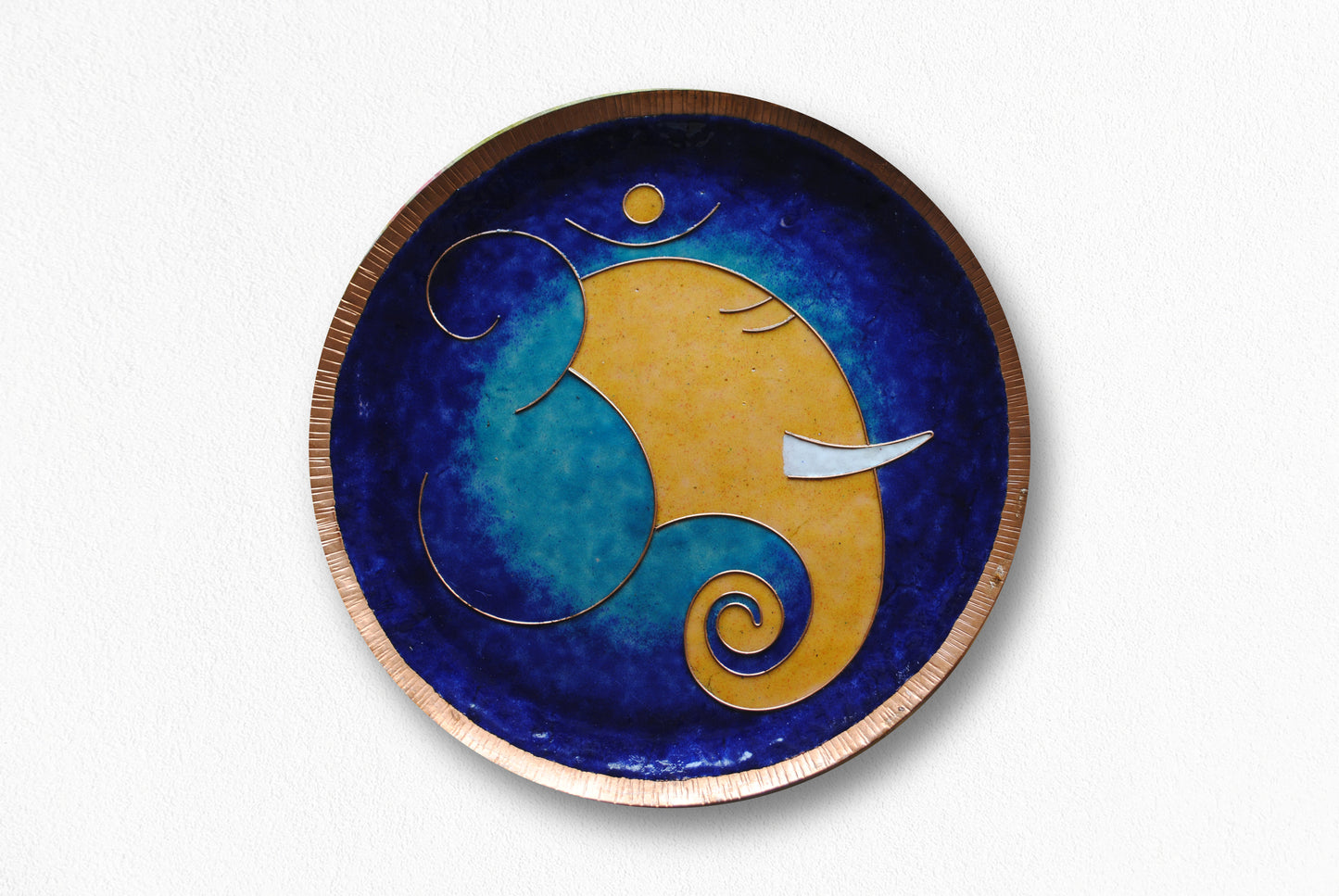 Omkara - Ganesha Wallplate (Blue)