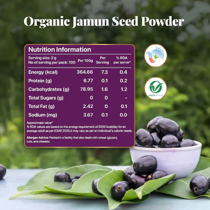 Organic Jamun Seed Powder