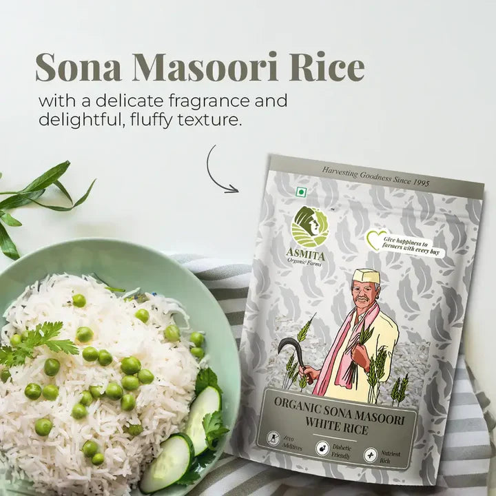 Organic Sona Masoori Rice (White)