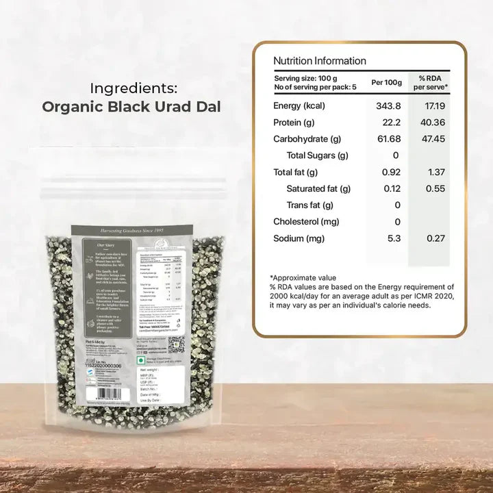 Organic Urad Dal - Black