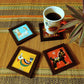 Folk Art Coaster - Set of 4