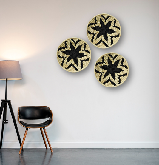 Natural Kaleidoscopic Black Wall Art