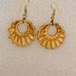 Handcrafted Bamboo Plain Round Weaved Earrings
