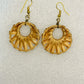 Handcrafted Bamboo Plain Round Weaved Earrings