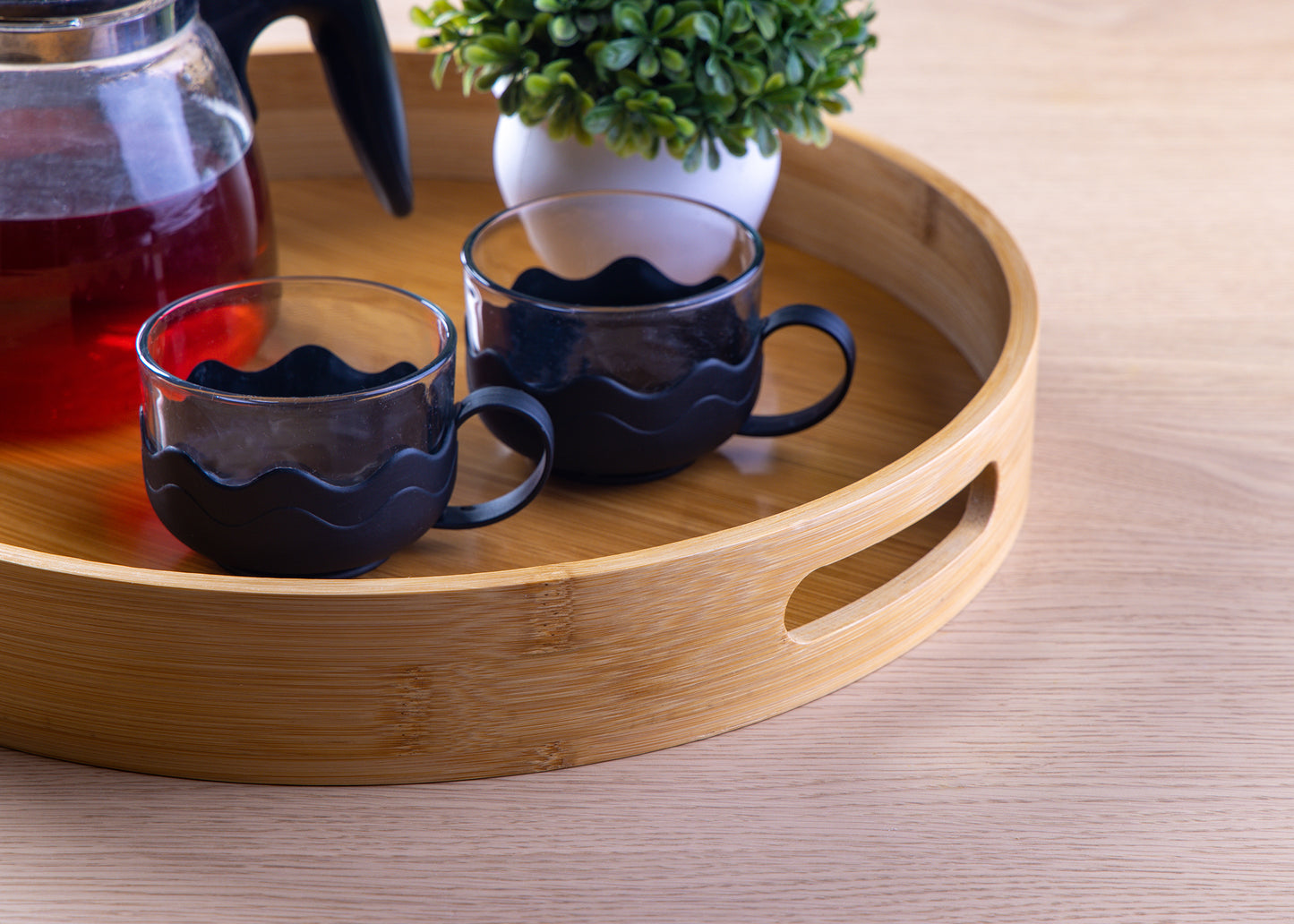 Bamboo Tray with Handles