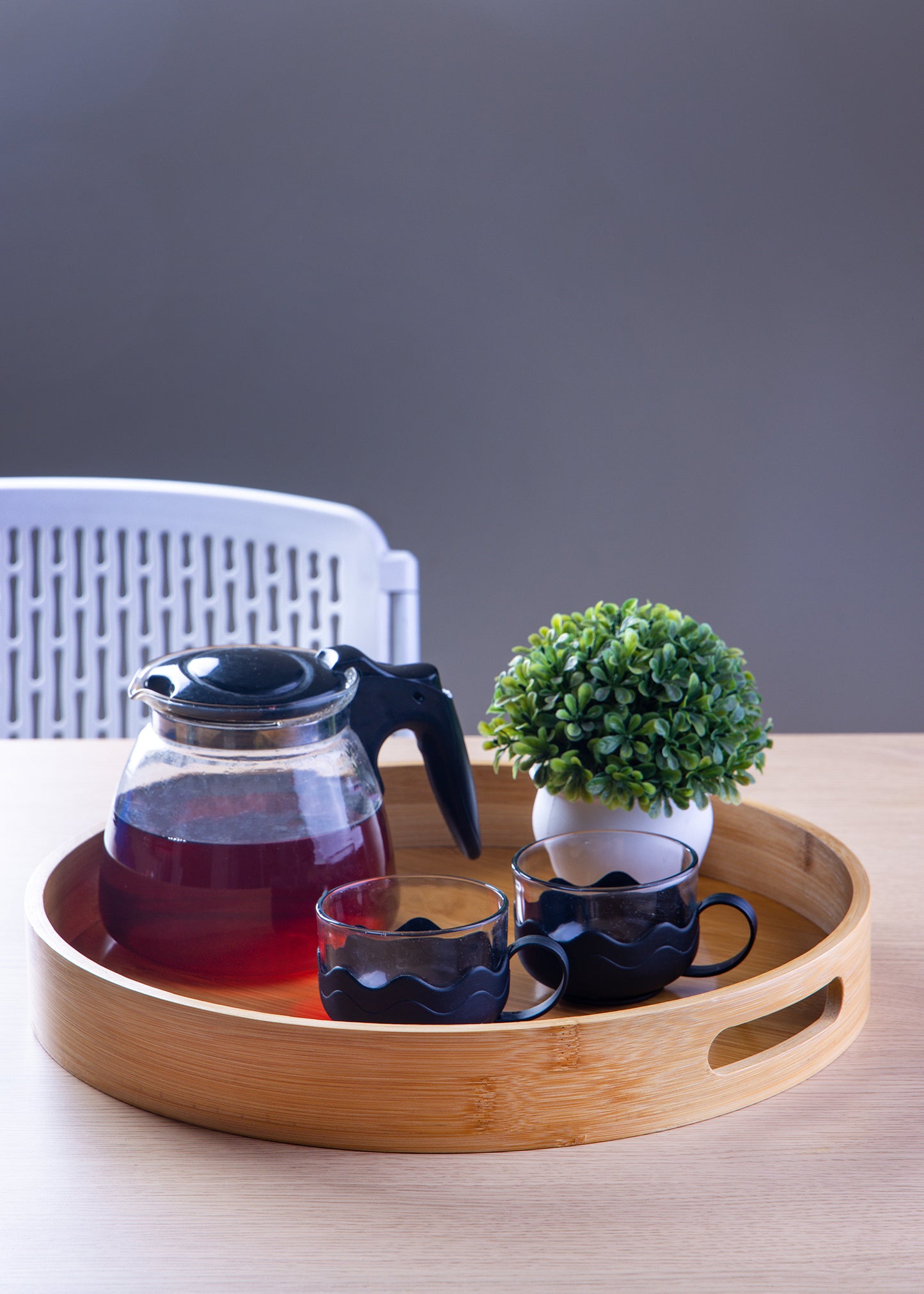 Bamboo Tray with Handles