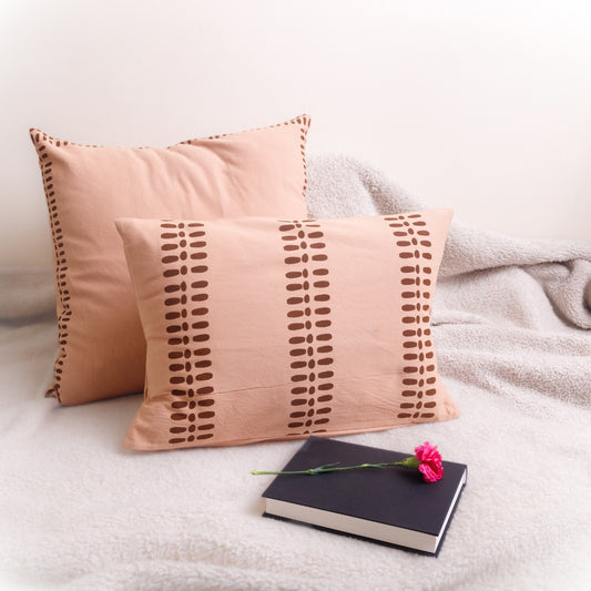 Petrichor Recycled Cotton Cushion Cover | Brown Cushion