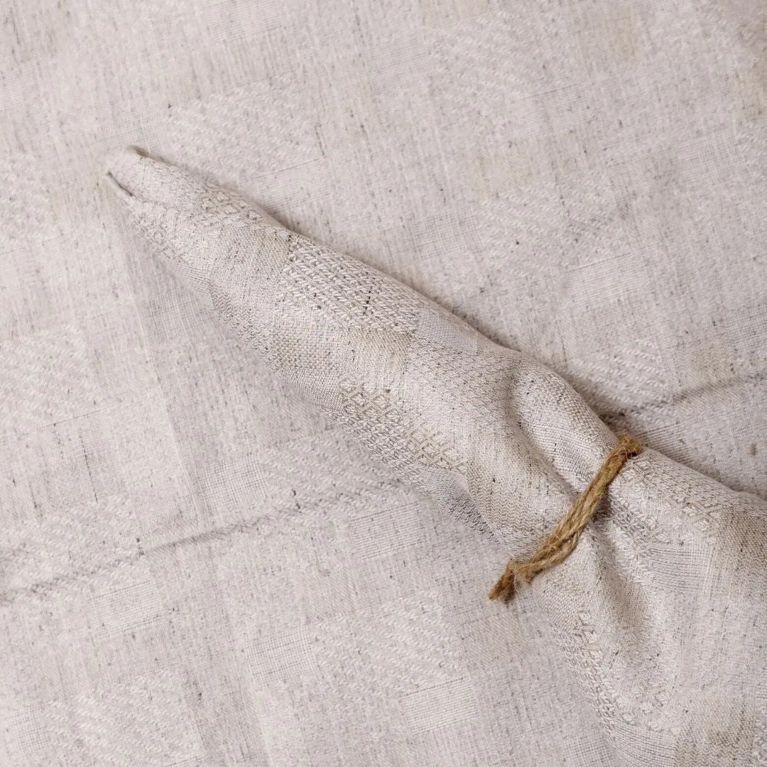 Hemp Cotton Dinner Napkins | Jacquard Weave