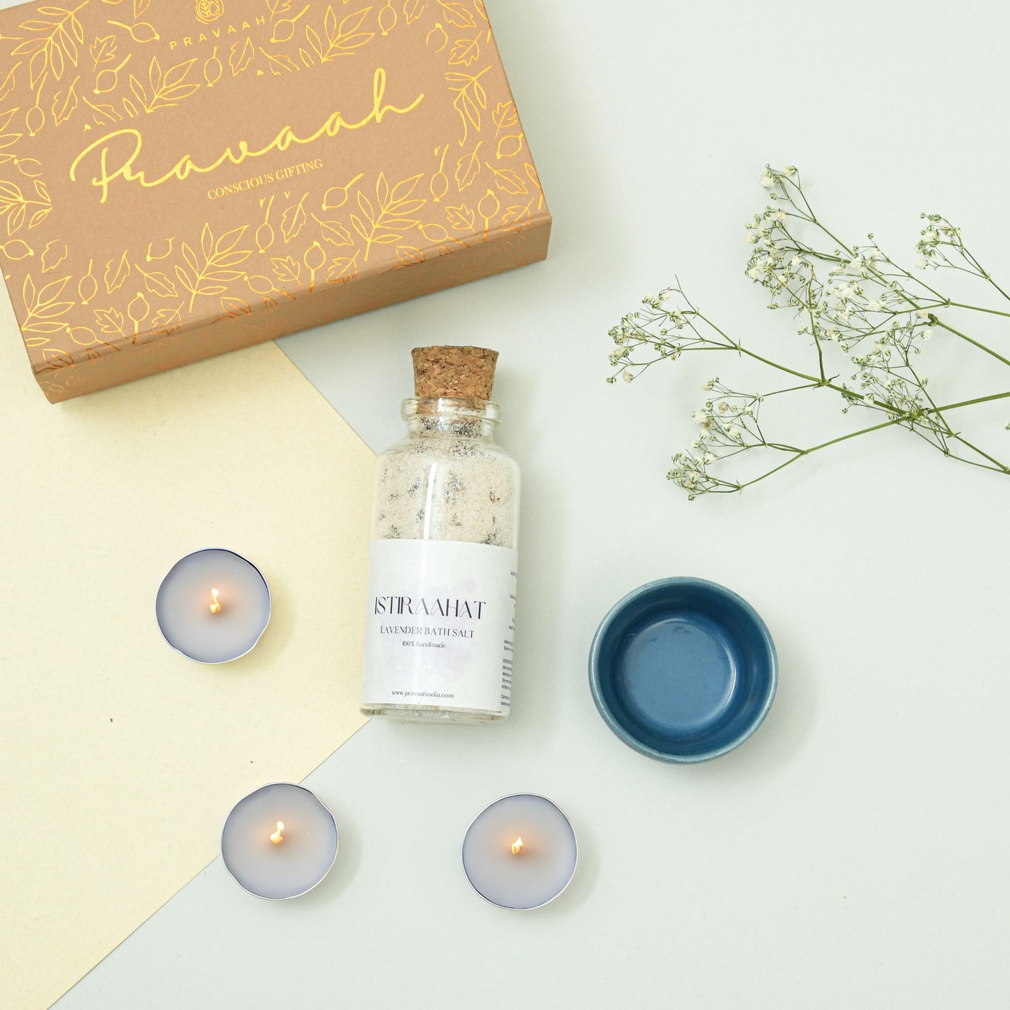 Simple Indulgences | Bathsalts and candles | Gifts to Pamper