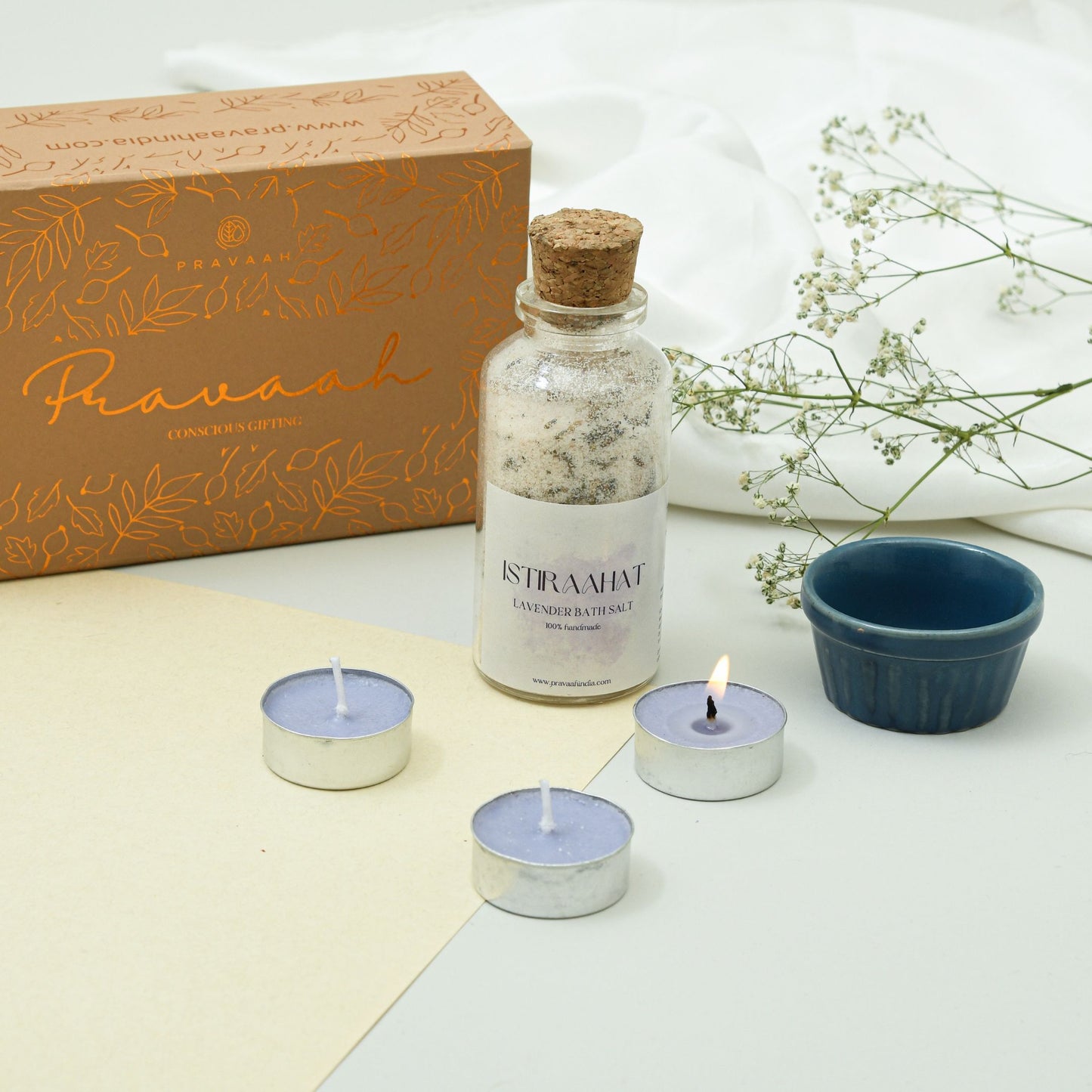 Simple Indulgences | Bathsalts and candles | Gifts to Pamper