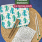Plantable Stationery - Seed Diary, Seed Pens & Pencils in Zipper Pouch (Cactus Print)