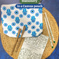 Plantable Stationery - Seed Diary, Seed Pens & Pencils in Zipper Pouch (Evil Eye Print)