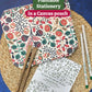 Plantable Stationery - Seed Diary, Seed Pens & Pencils in Zipper Pouch (Floral Print)