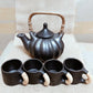 Longpi Black Pottery Pumpkin Teaset