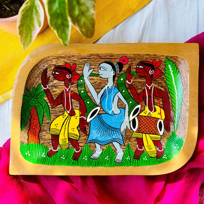 Raag Rectangle Wooden Platter