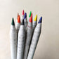 Recycled News paper COLOUR Pencils |Pack of 10