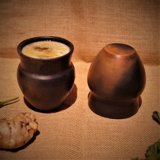 Reduction Fired Clay Tumblers (Set of 2)