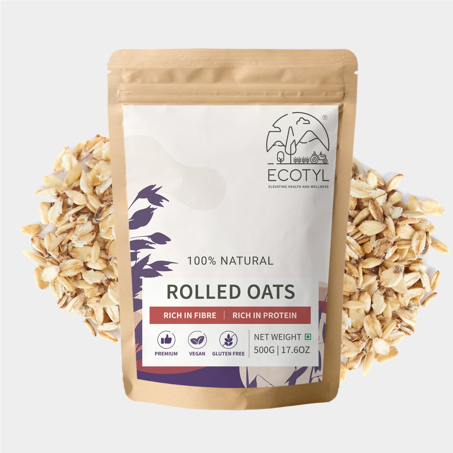 Rolled Oats | Gluten Free | Protein Rich | 500g