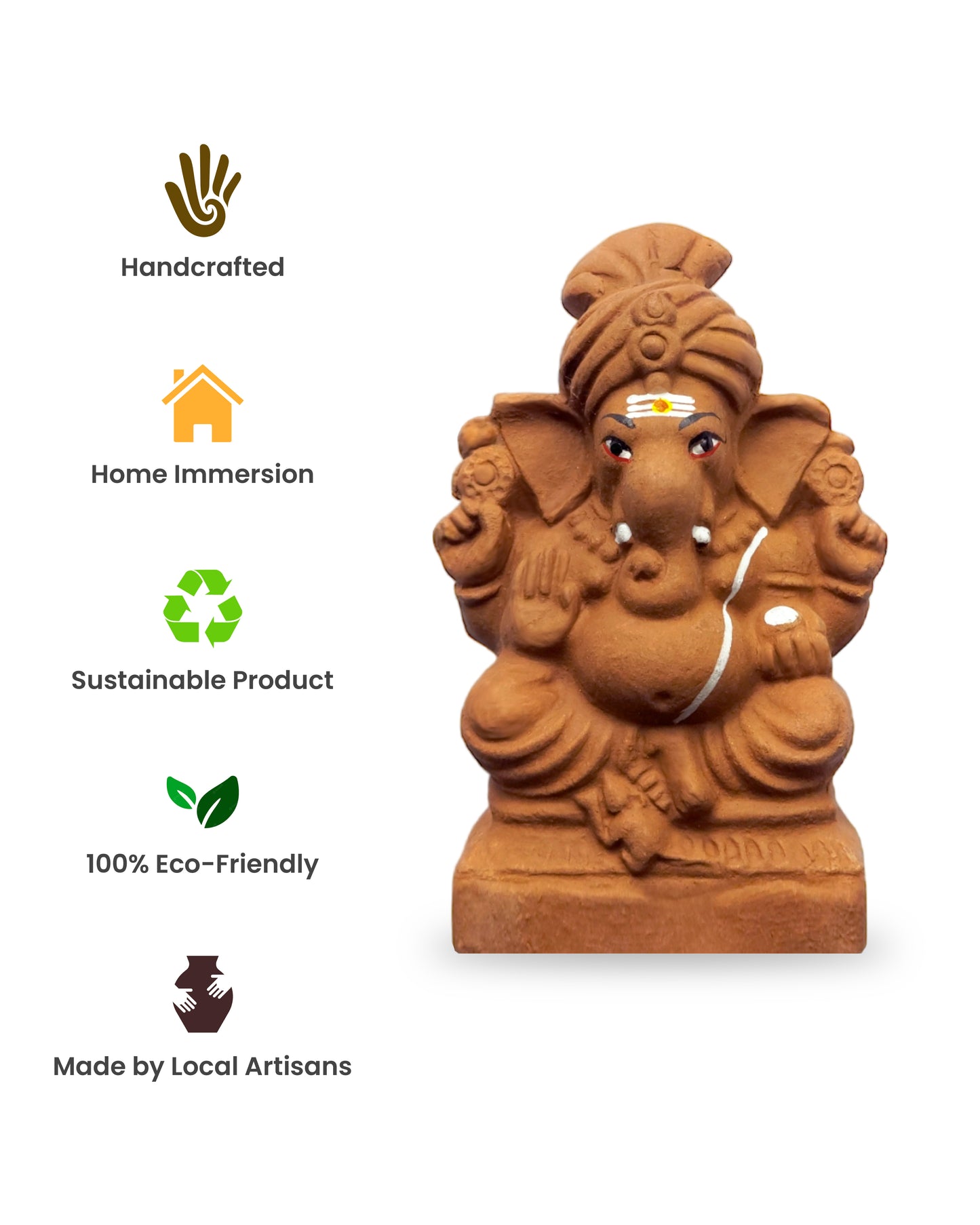 5.5" Seed Ganapathy | With Grow bag, Cocopeat & Extra seeds