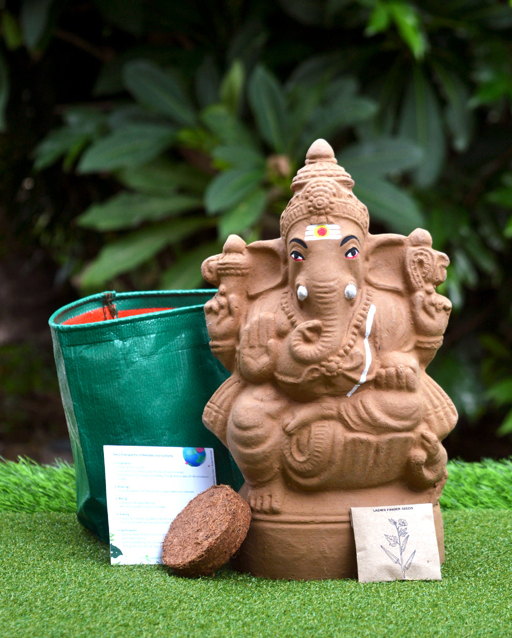 11" Seed Ganapathy | With Grow bag, Cocopeat & Extra seeds