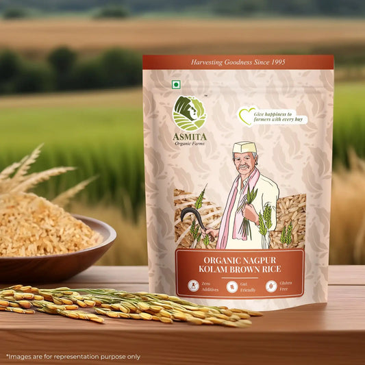 Organic Nagpur Kolam Brown Rice