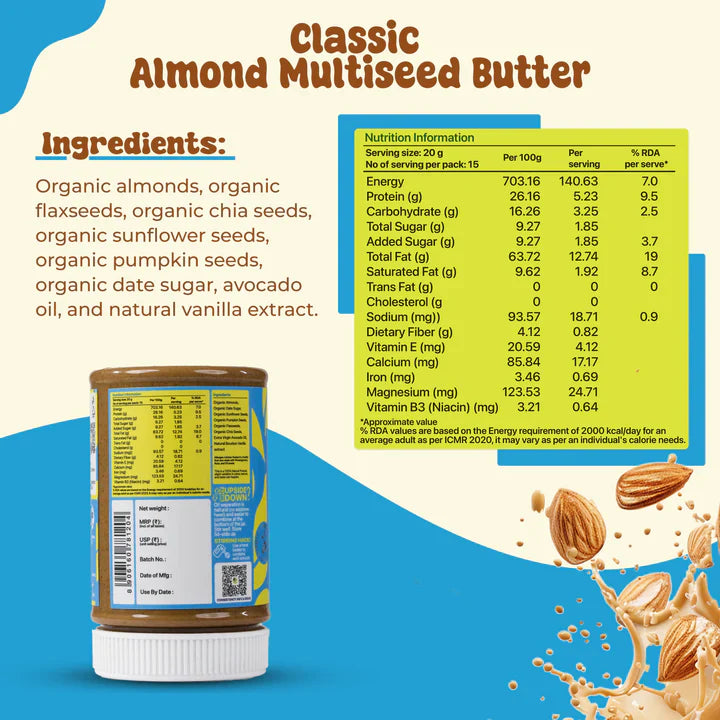 Almond Multiseed Butter Classic