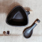 Longpi Black Pottery Soup Bowl With Spoon