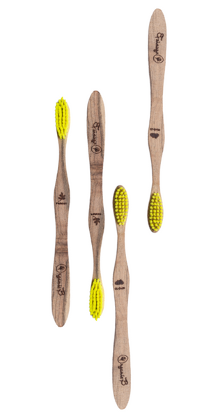 Organic B’s Babool Wood Toothbrush (Pack of 4) | Medium- Adult