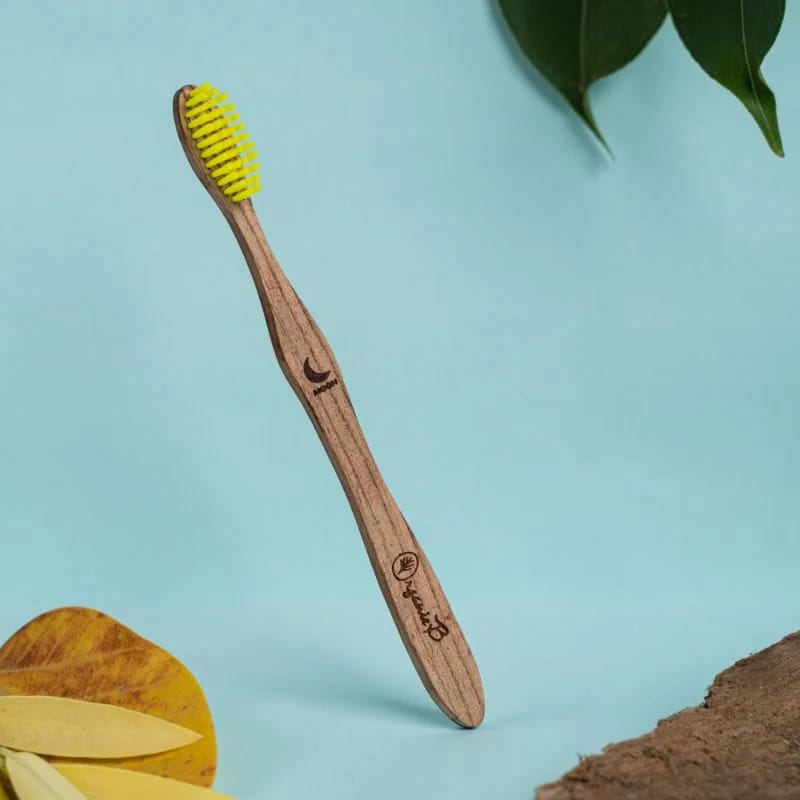 Organic B’s Babool Wood Toothbrush | Medium- Adult
