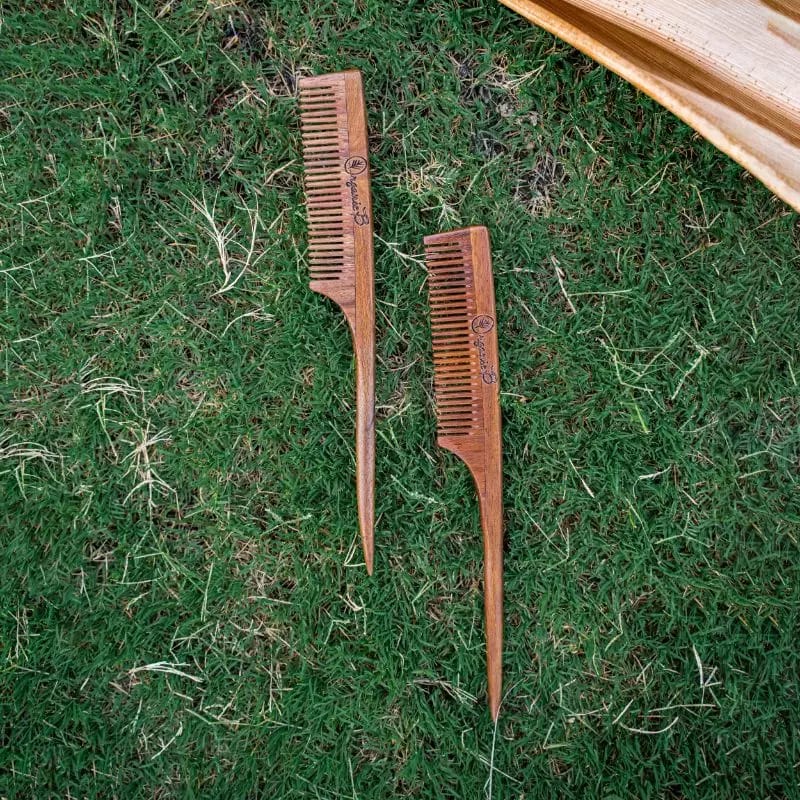 Premium Rosewood/Sheesham Wood Comb with Tail Handle Share: