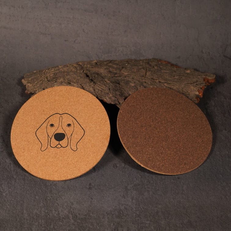Amber, Sustainable Dual Color Cork Coasters