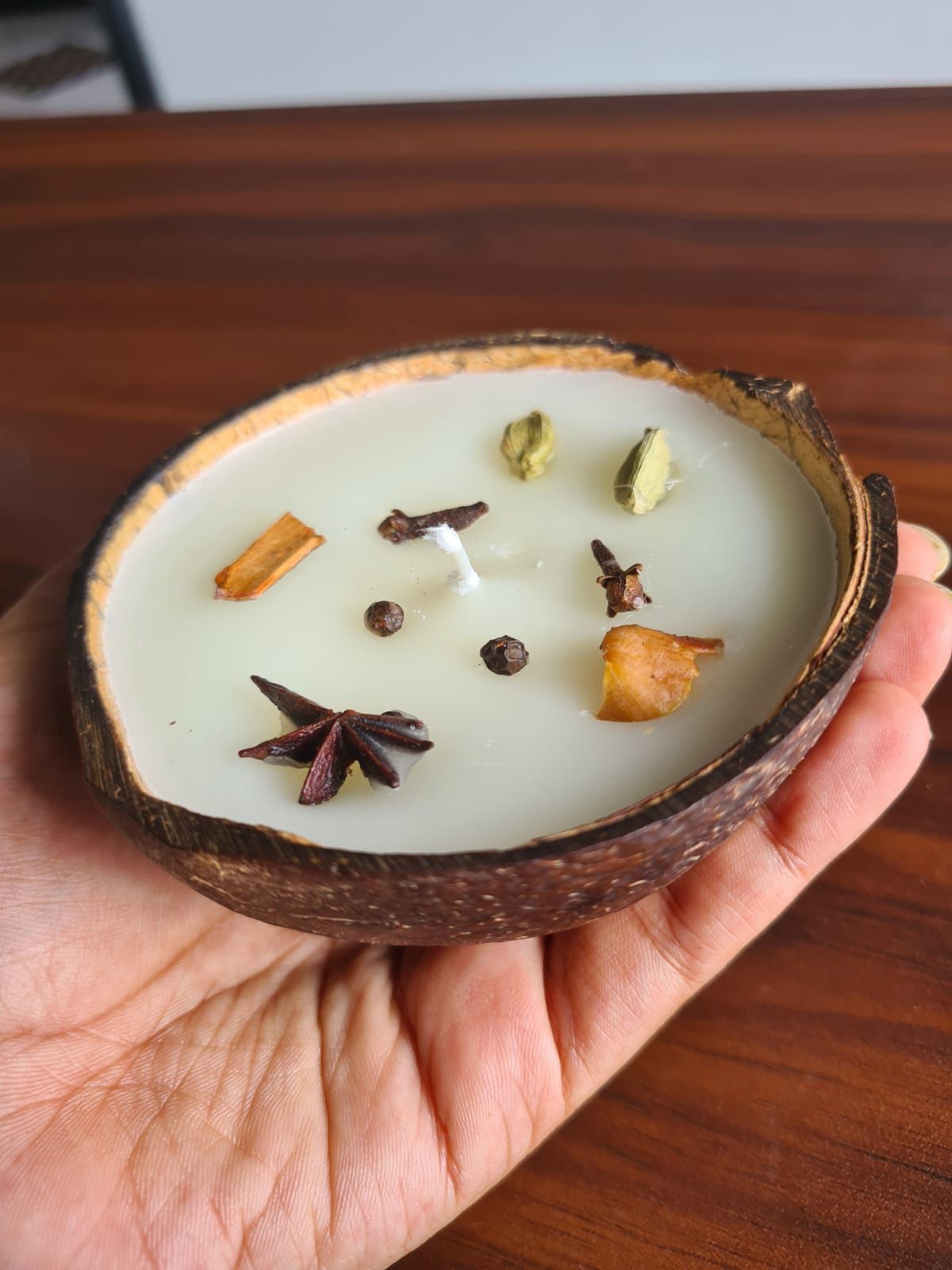 Coconut Candle with Soy Wax & Spices