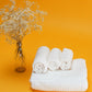 Bamboo Fluffy Bath Set, 1 Bath 560 GSM, 1 Hand and 2 Face Towel Terry 480 GSM - Almost White