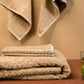 Bamboo Fluffy Bath Set, 1 Bath 560 GSM, 1 Hand and 2 Face Towel Terry 480 GSM - Sweet Caramel