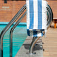Thin bamboo bath towel- Vacation Blue 160*75cm