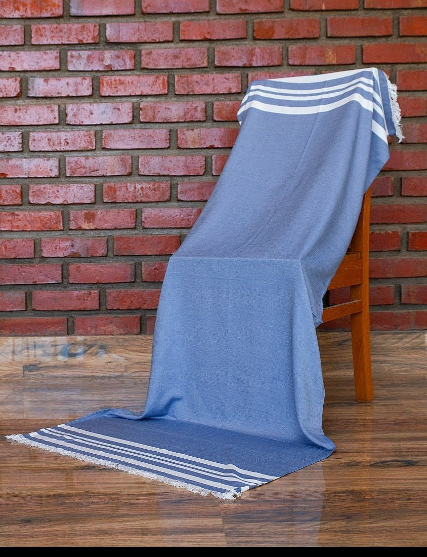 Thin Bamboo Bath Towel - Powder Blue 160*75cm