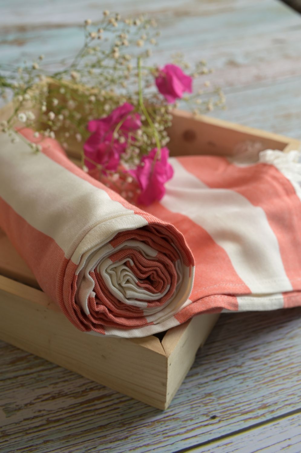 Thin Bamboo Bath Towel - Cotton Candy 160*90cm