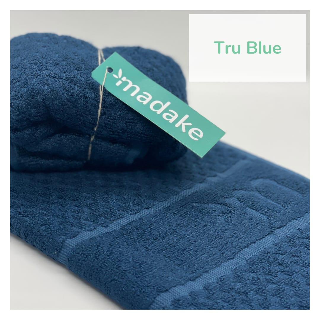 Madake Bamboo Hand Towel/Fitness Towel 33*60cm - Tru Blue