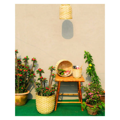 BAMBOO MULTIPURPOSE BASKET SET OF 4