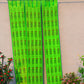 3 PANEL BAMBOO CURTAINS GREEN