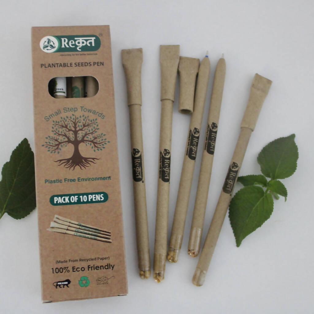 Eco-friendly Pens Set With Plantable Seeds Environmental Gift for Kids Pens  100 