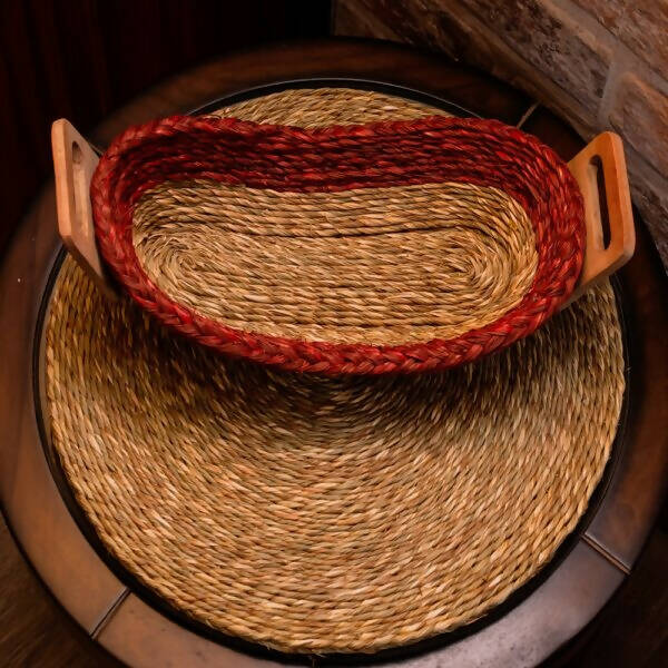 Sabai Red and Natural Bread Basket