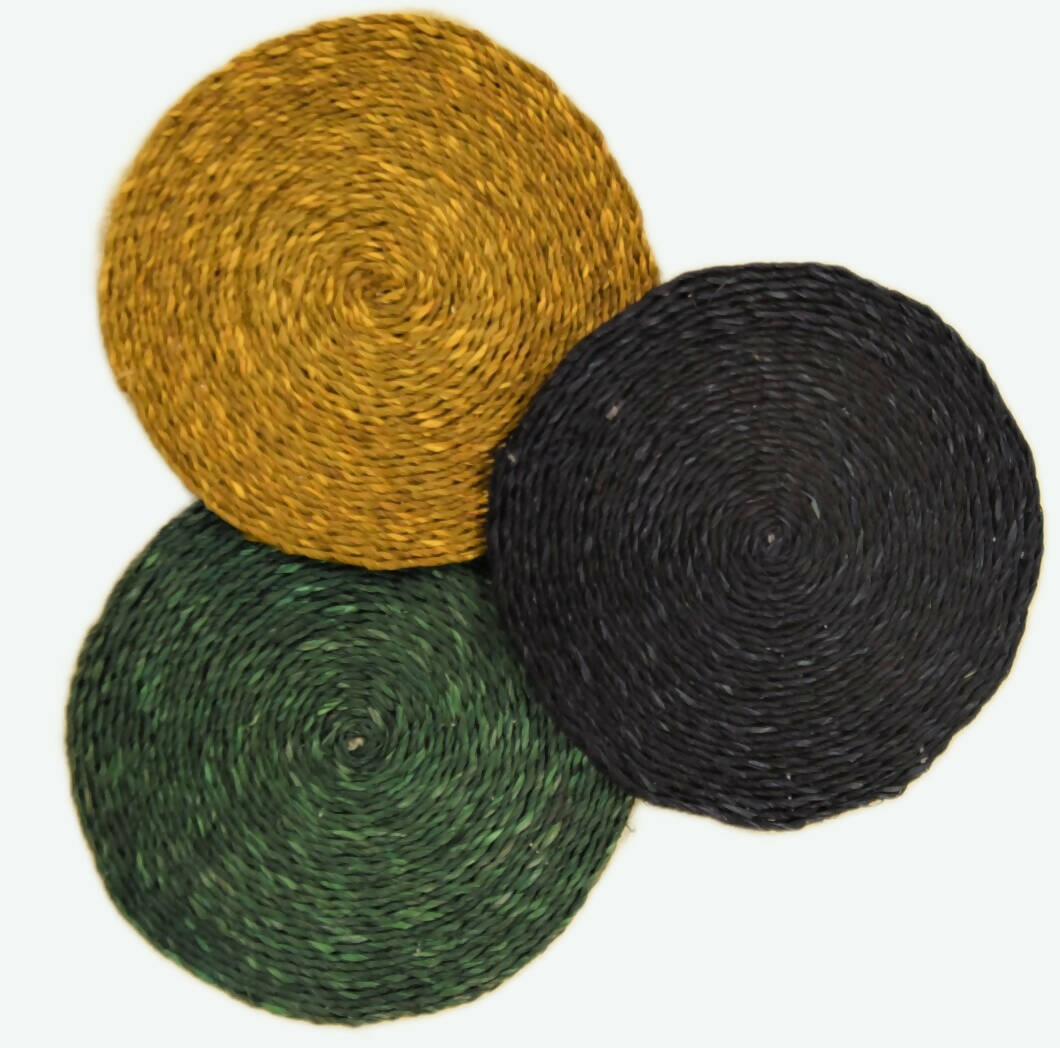 Sabai Grass Hot Mat 10" Single Color set of 2