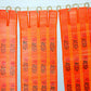 3 PANEL BAMBOO CURTAINS ORANGE