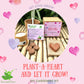 Plant-A-Heart : Plantable Heart with Tomato Seeds: DIY Grow Kit