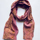 Eco-Printed Kala Cotton Stole - Pink with Yellow