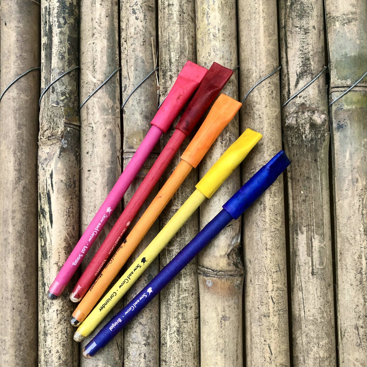 Plantable Seed Paper Pens Colourful (Pack of 10 Single Pens)