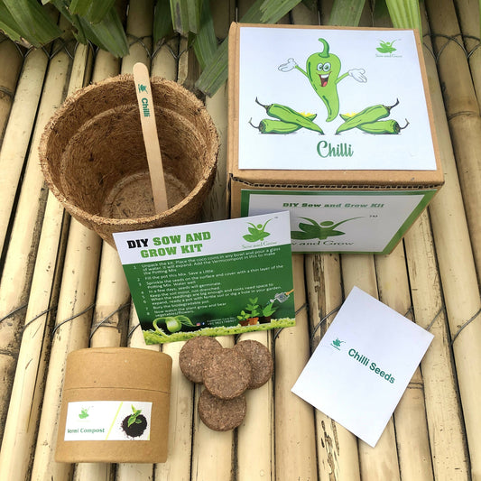 DIY Gardening Kit of Chilli (Grow it Yourself Vegetable Kit)